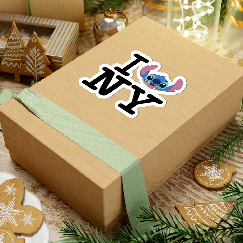 I  NY Sticker — Cute Cartoon Character Travel Laptop Decal
