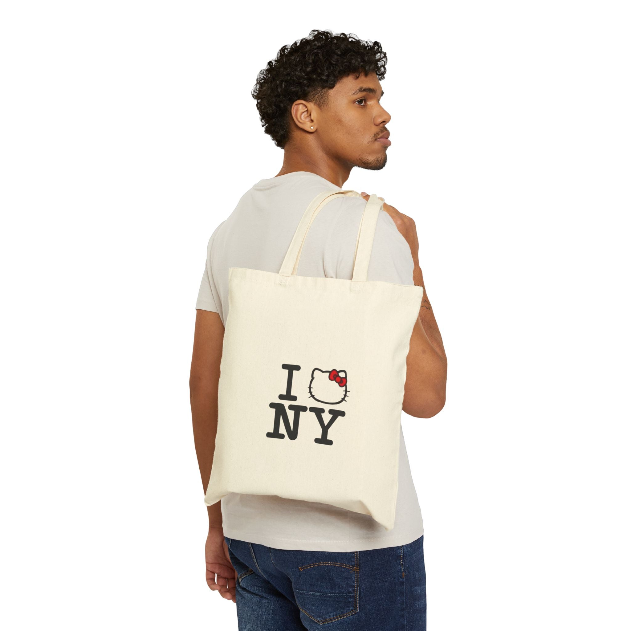 Hello Kitty I  NY Canvas Tote Bag — Cute New York Souvenir Tote