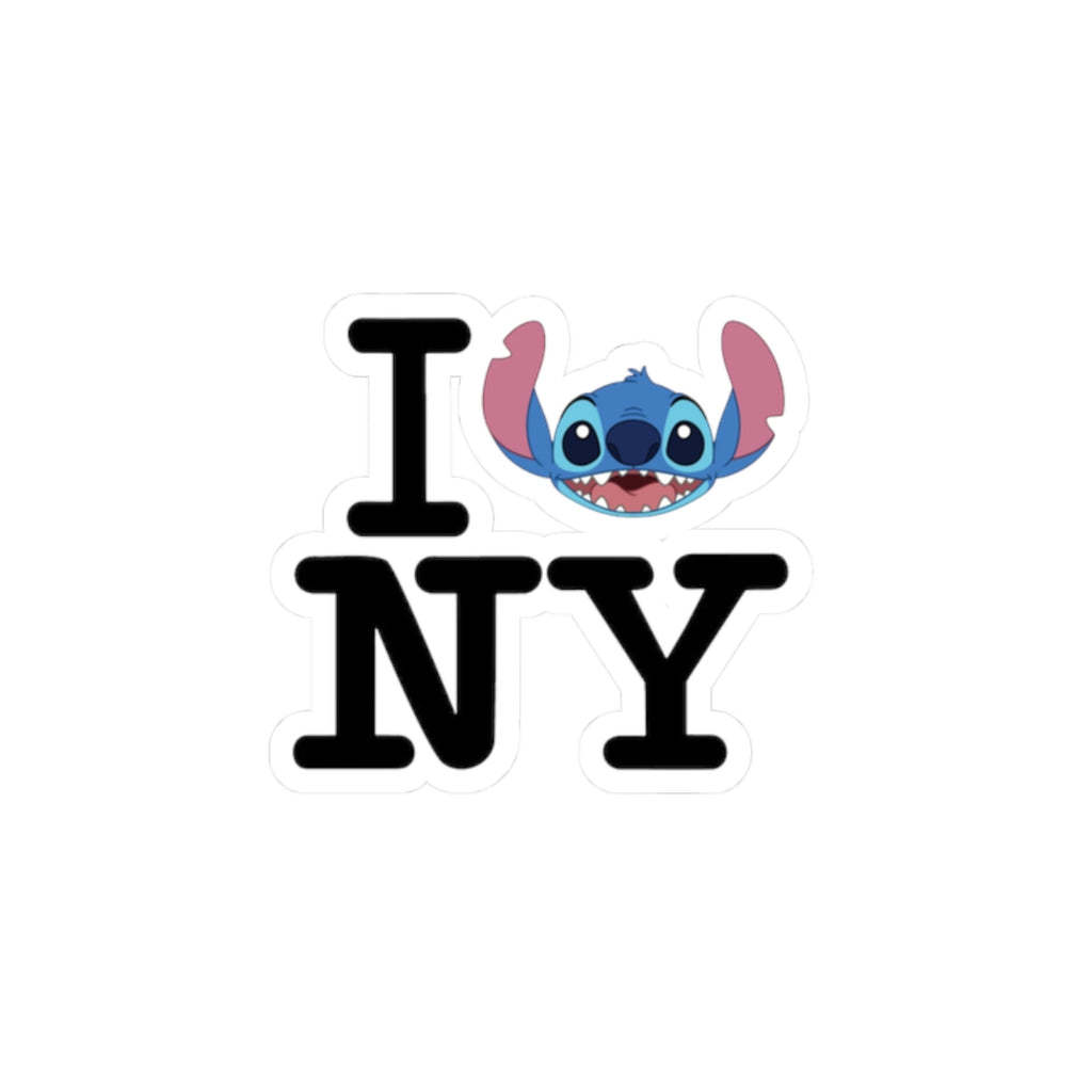 I  NY Sticker — Cute Cartoon Character Travel Laptop Decal