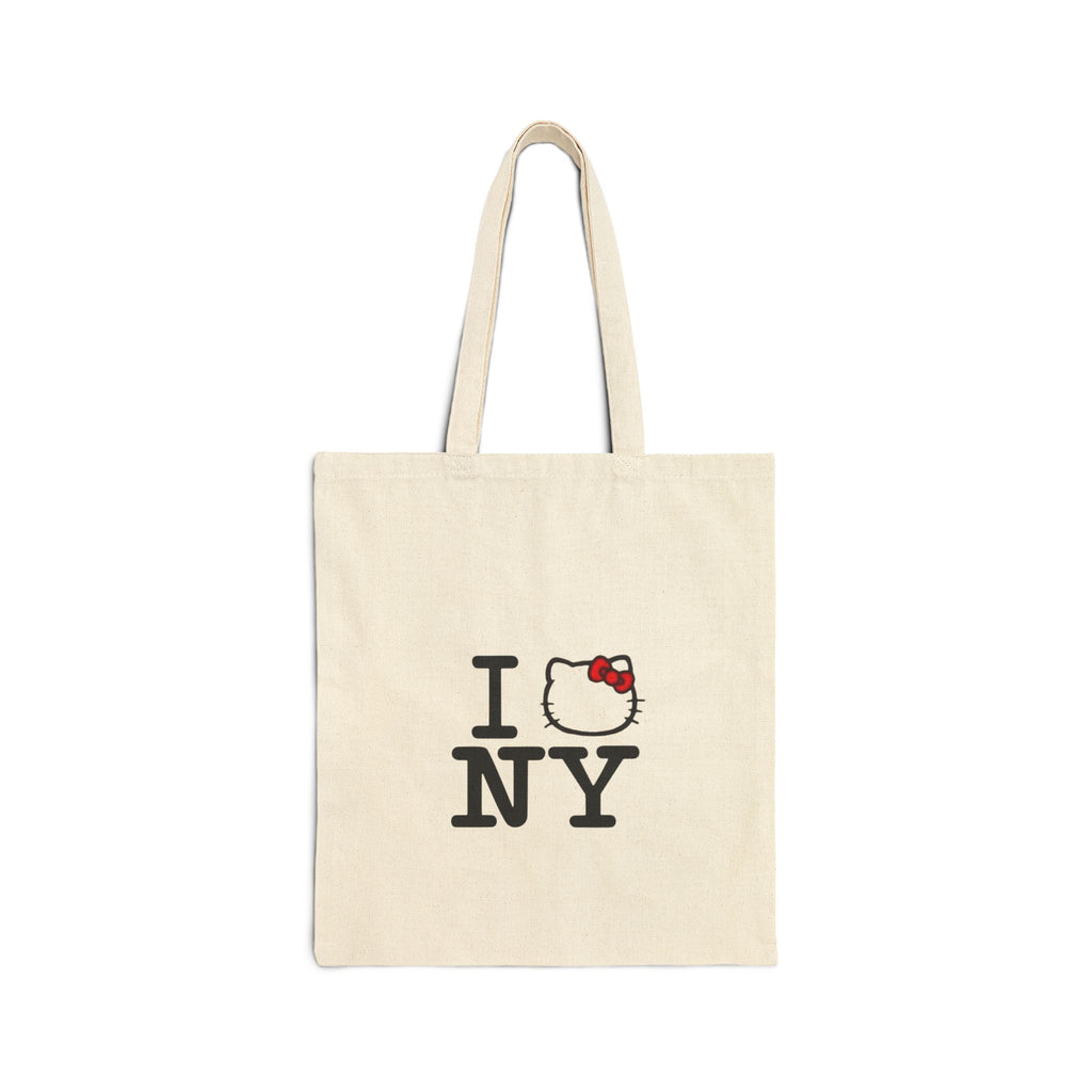 Hello Kitty I  NY Canvas Tote Bag — Cute New York Souvenir Tote