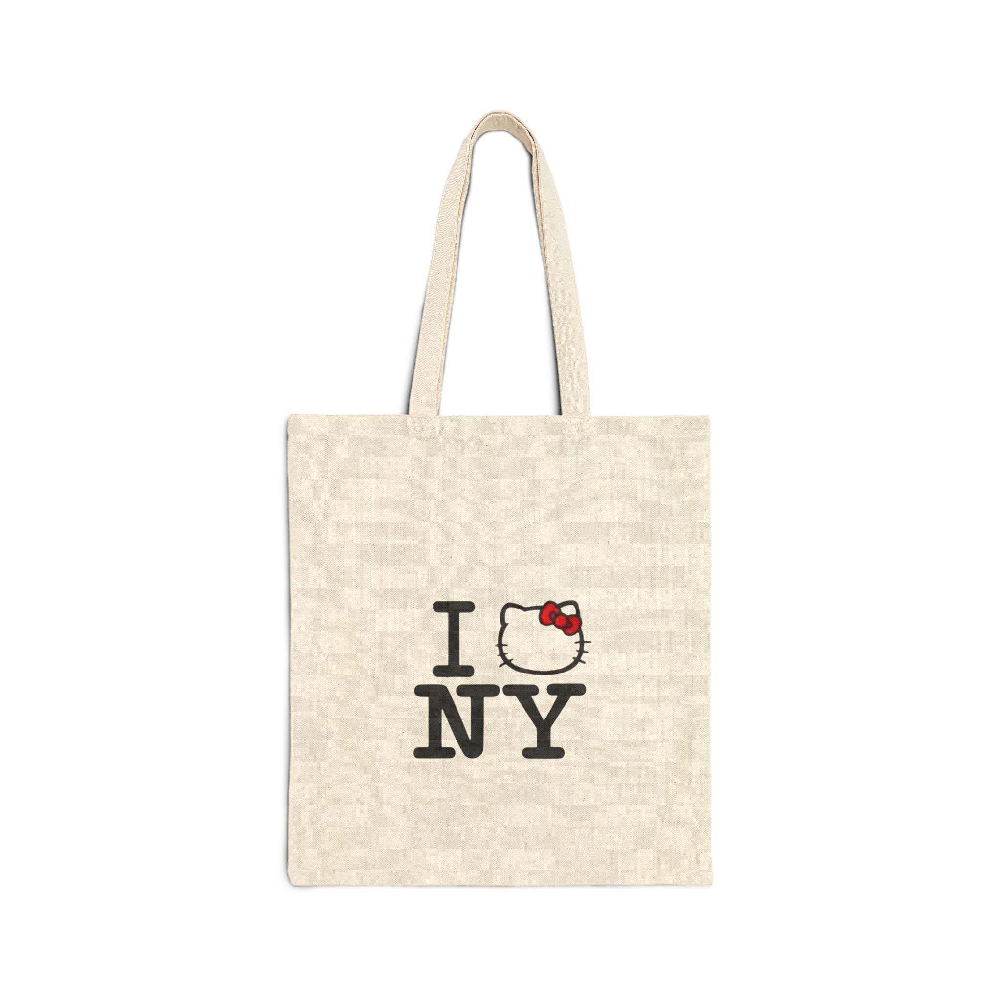 Hello Kitty I  NY Canvas Tote Bag — Cute New York Souvenir Tote