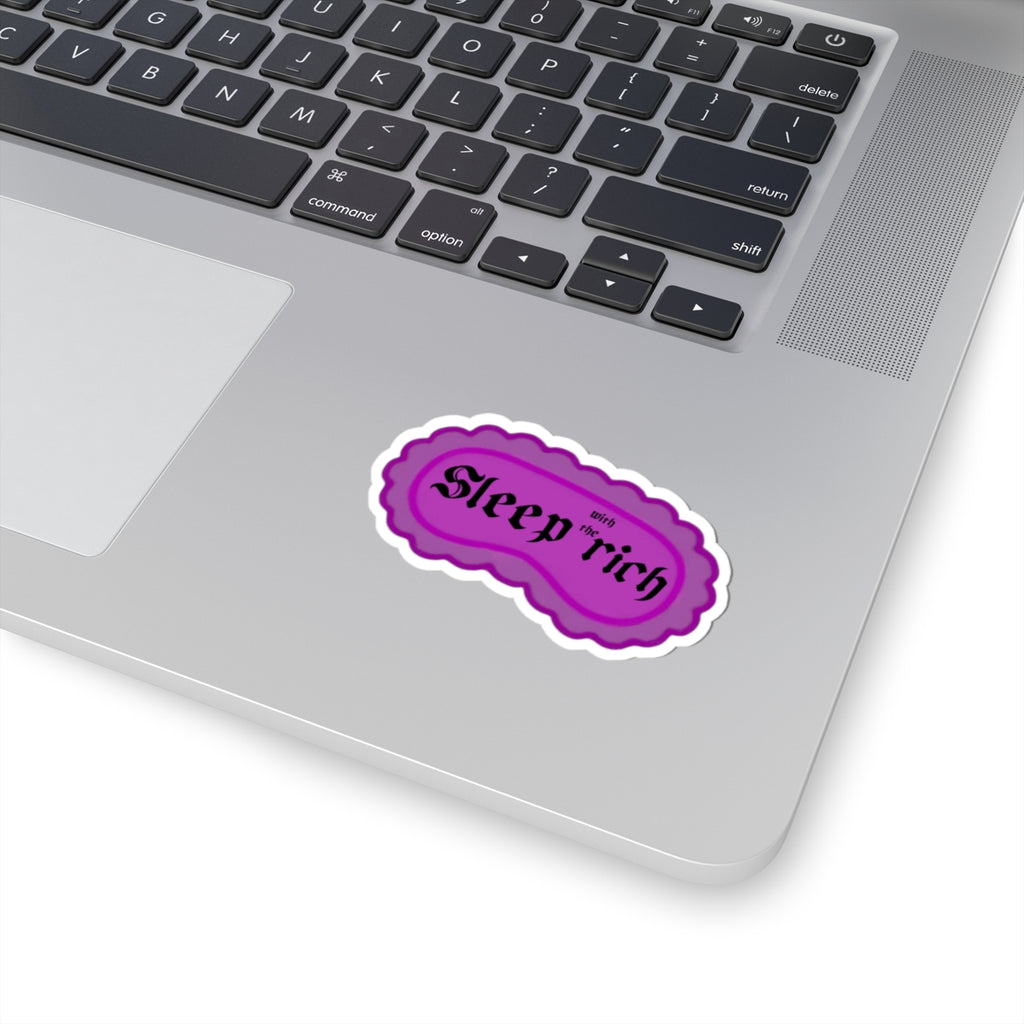 Sleep With the Rich - Purple Gothic Kiss-Cut Sticker