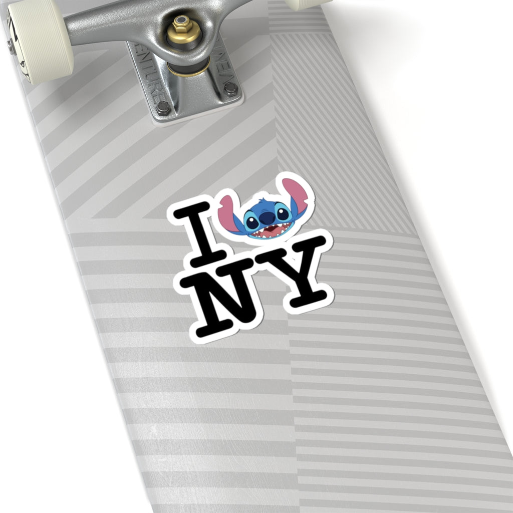 I  NY Sticker — Cute Cartoon Character Travel Laptop Decal