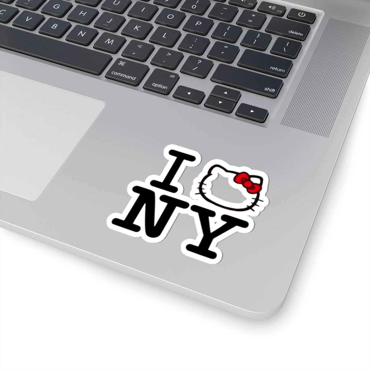 I (Hello Kitty Head) NY Kiss-Cut Sticker — Cute NYC Souvenir